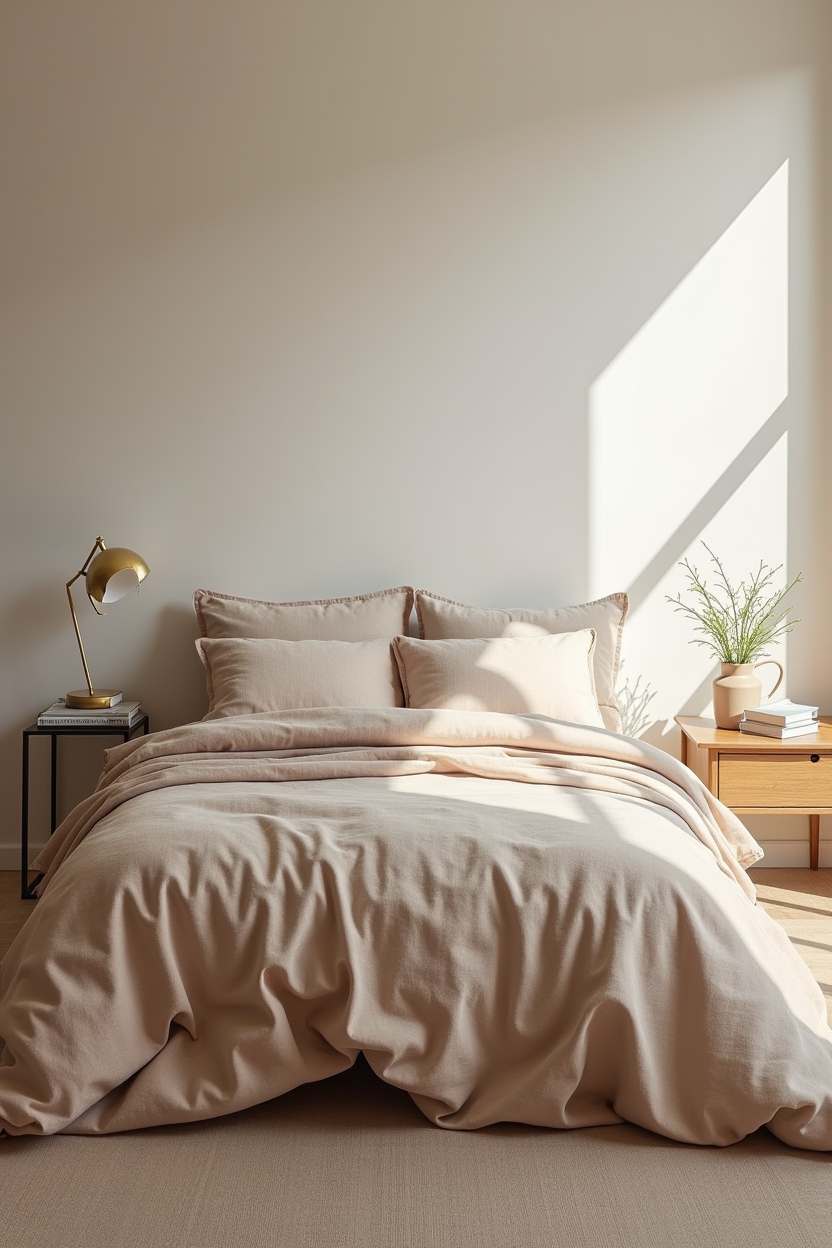 washed clay linen duvet home decor