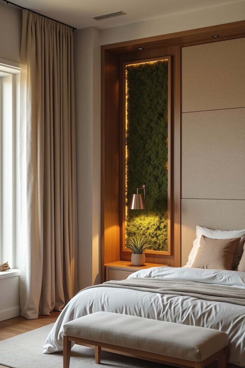 framed preserved moss and fern panel home decor