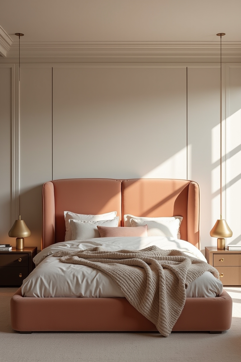 oversized velvet wraparound headboard home decor