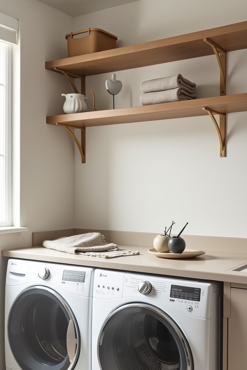 ceramic laundry room folding station ideas — single-piece ceramic countertop slab featuring hand-glazed ceramic slab countertop