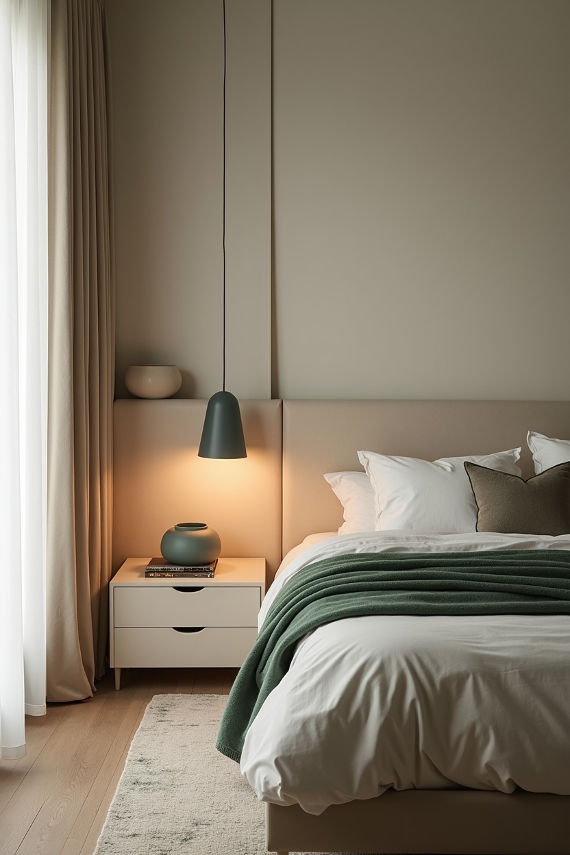 matte-glazed ceramic bedside lamp home decor
