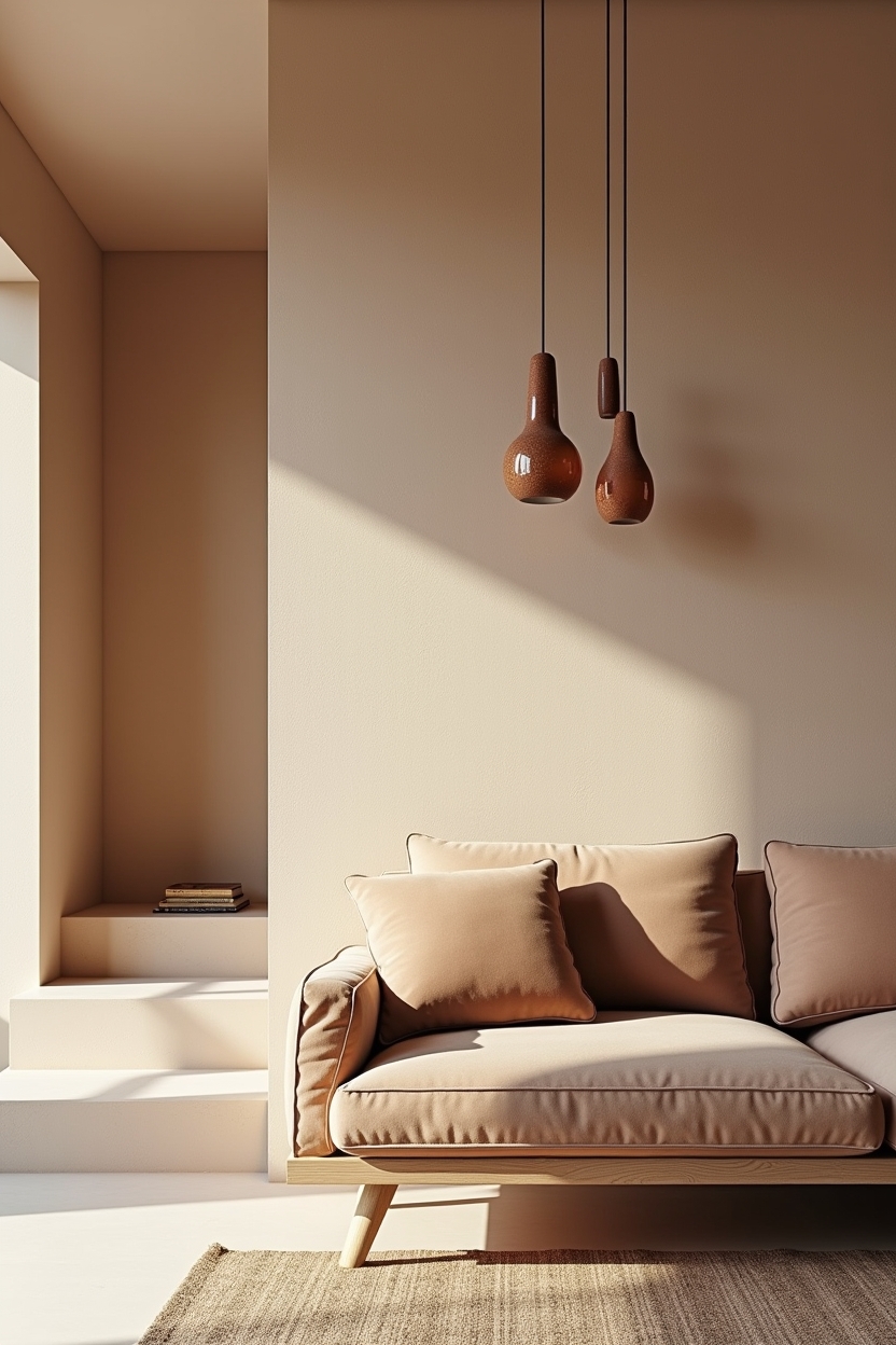 washed clay plaster accent wall home decor