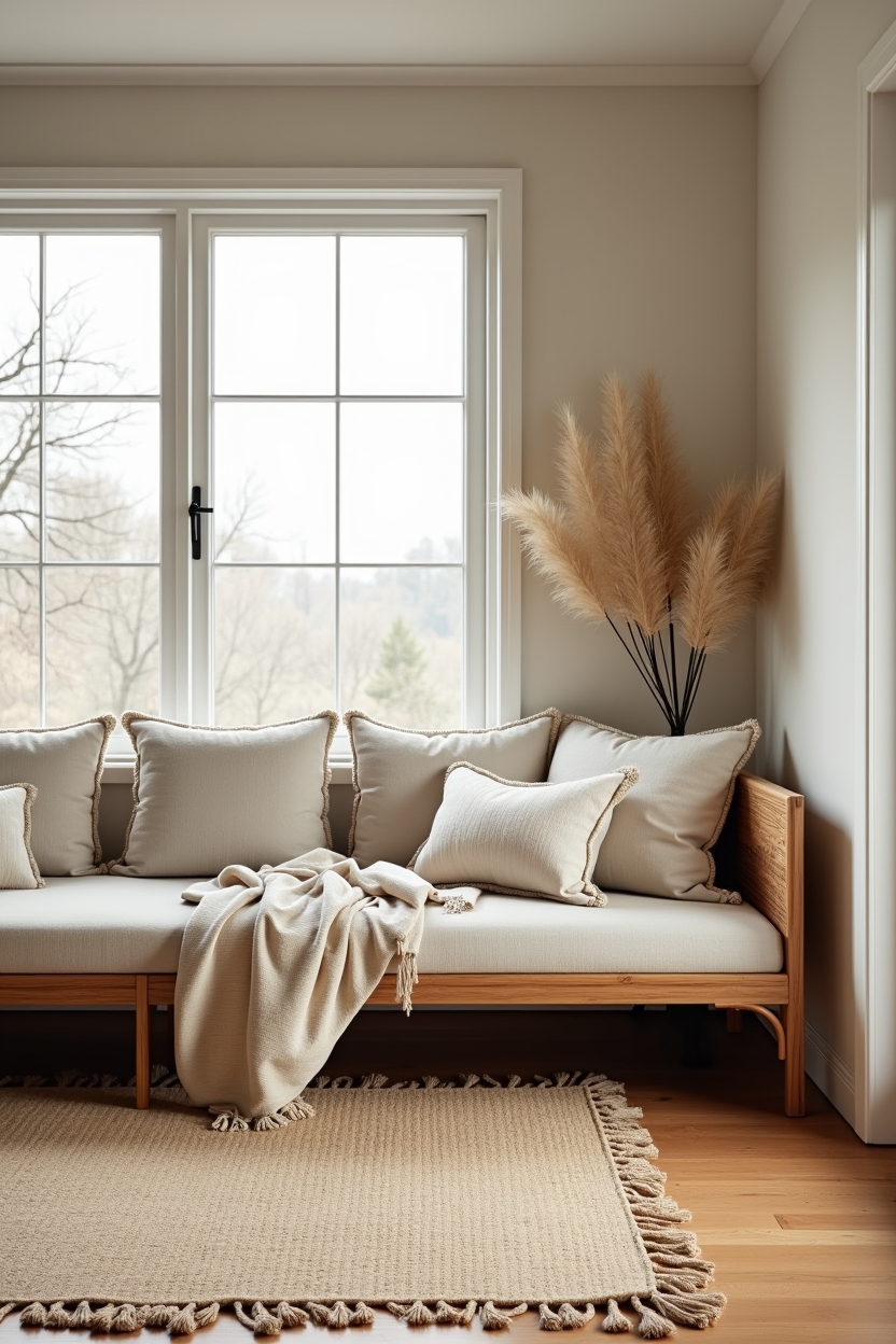 handwoven bamboo daybed home decor