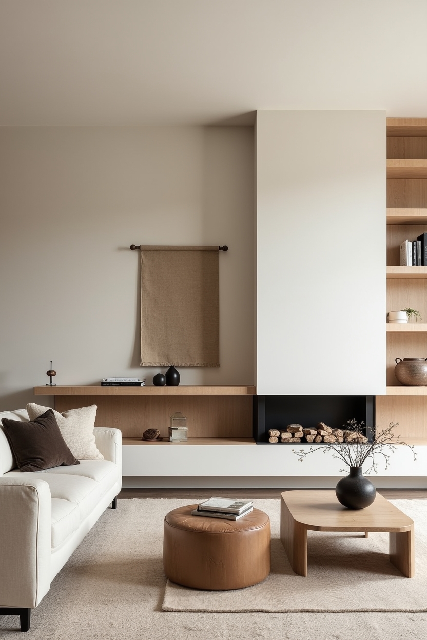 slim plinth linear fireplace home decor
