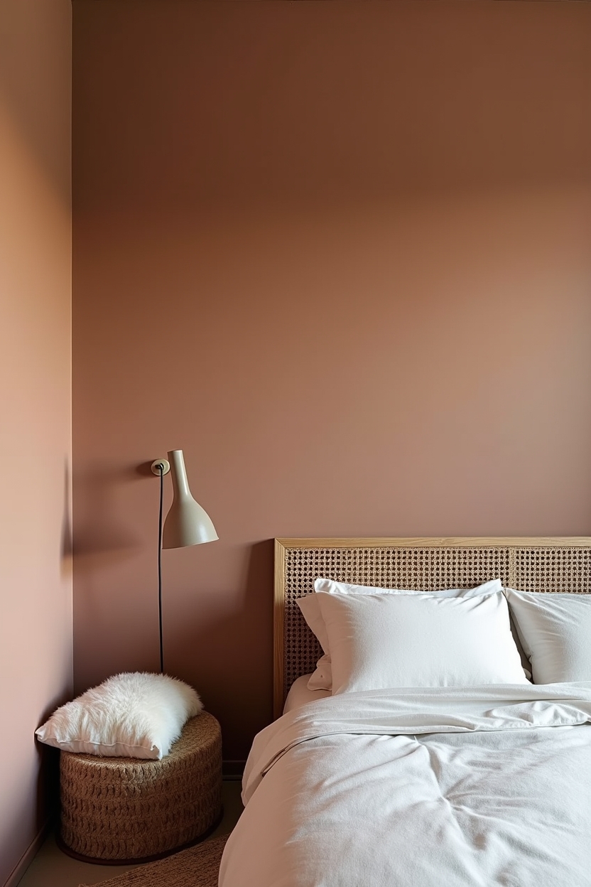 matte plaster accent wall home decor