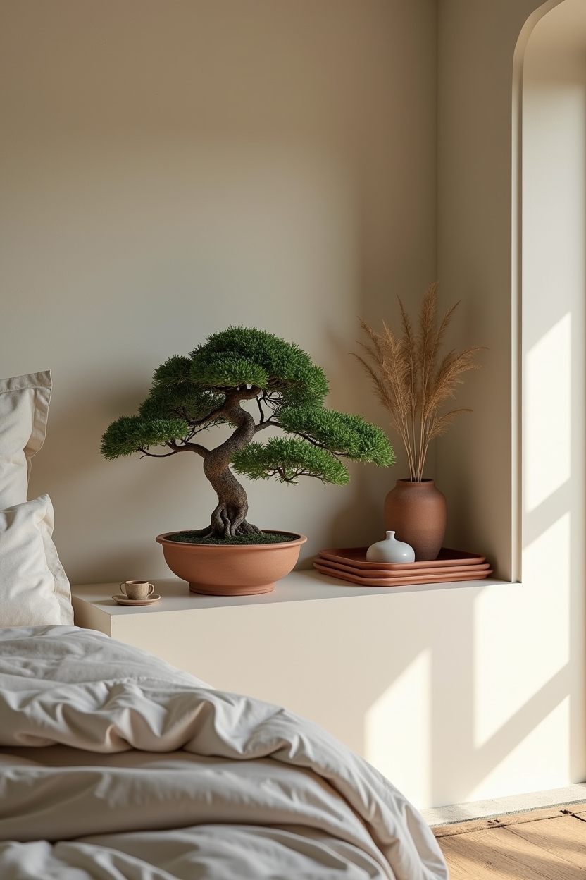 mini indoor bonsai shelf garden home decor