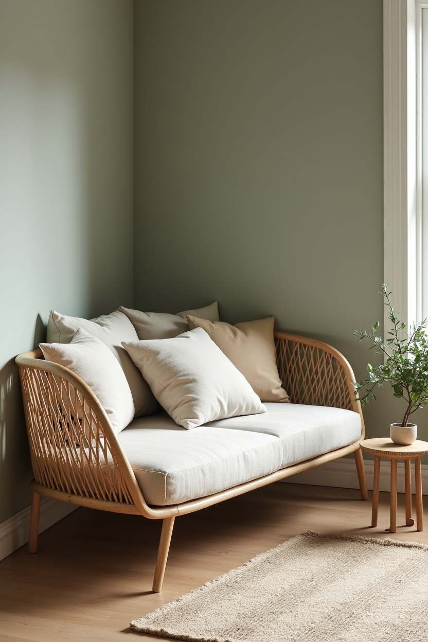 low rattan daybed home decor