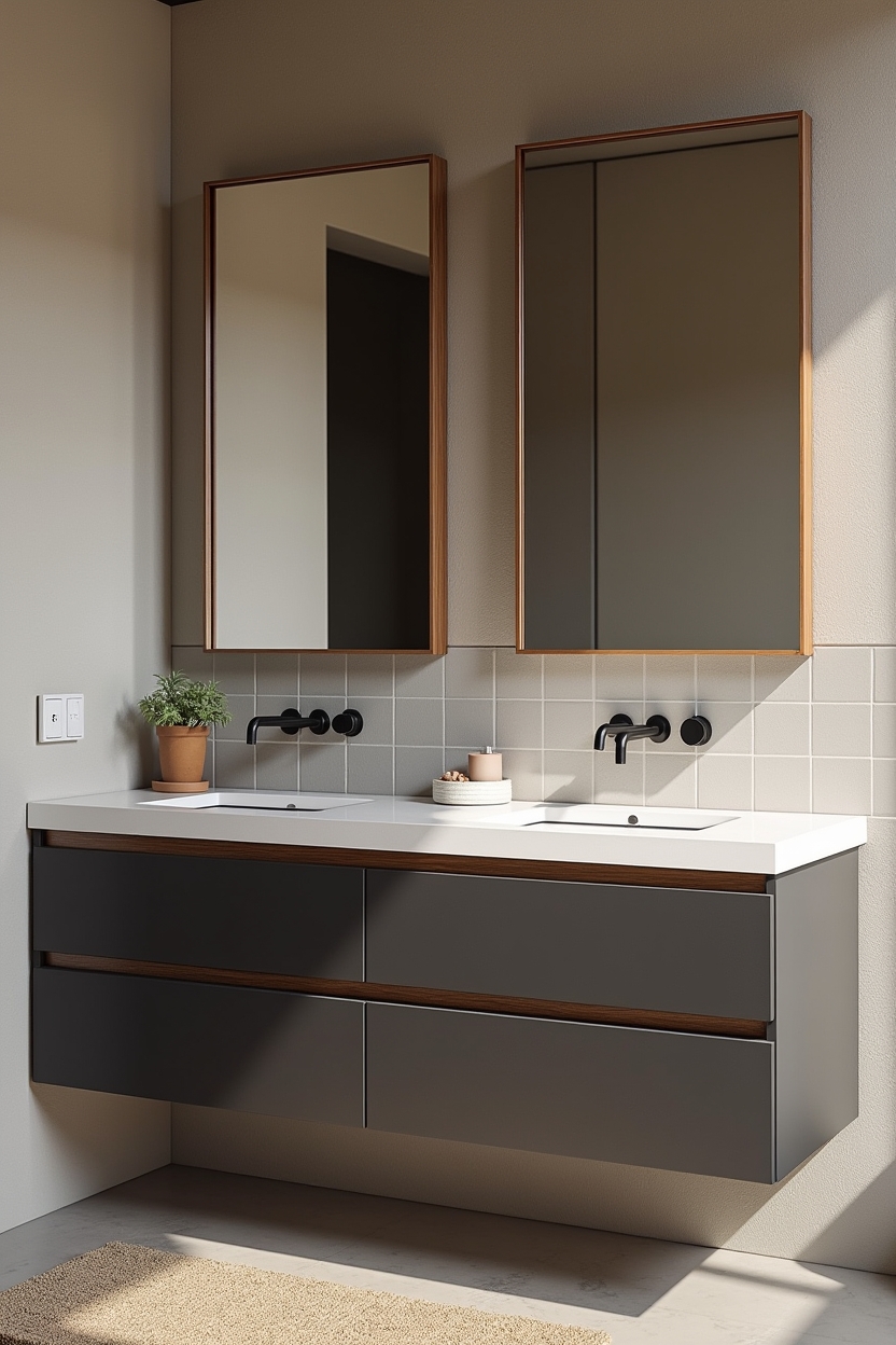 walnut veneer inlay home decor