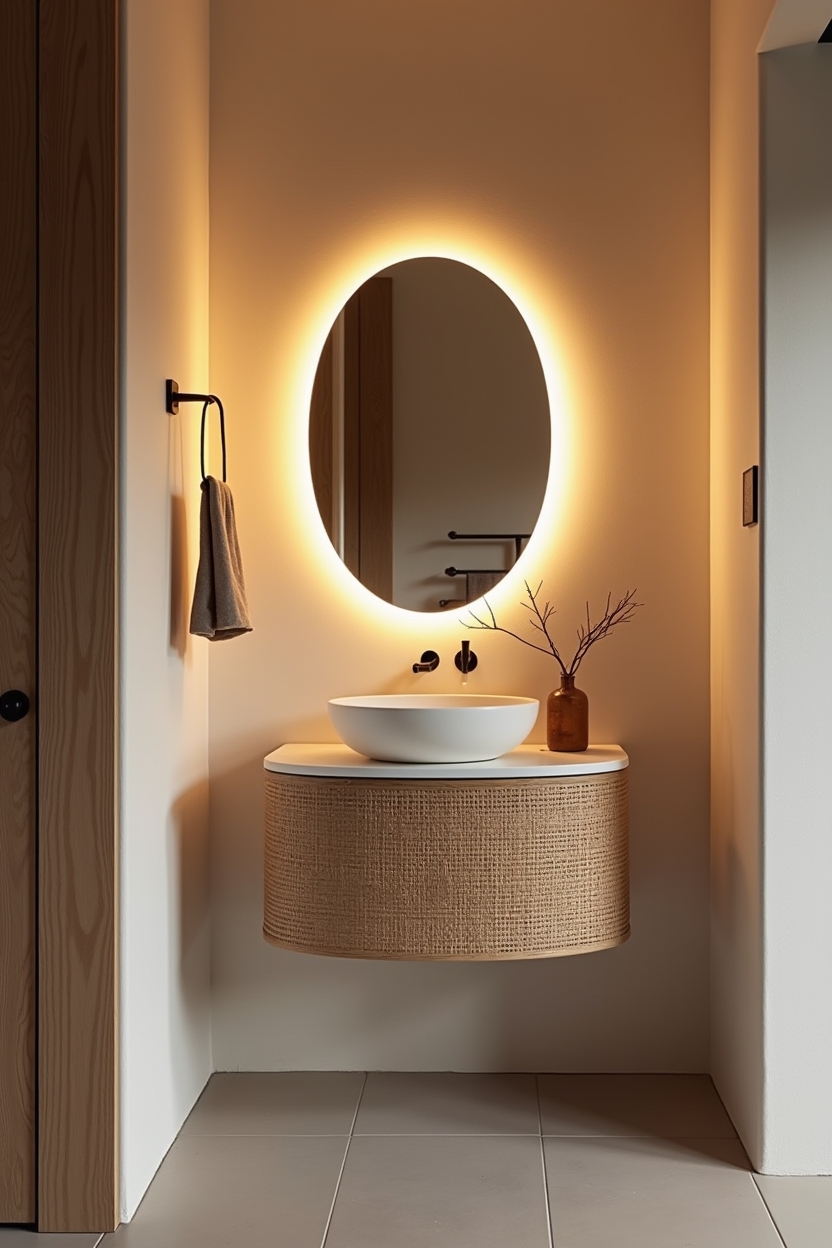 integrated warm-amber backlighting home decor
