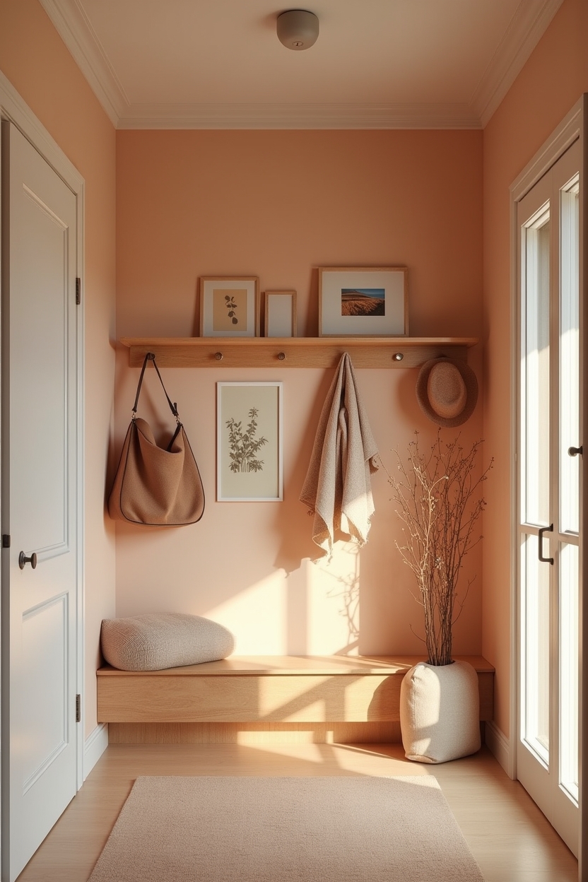 sunset lacquered wall peg rail home decor
