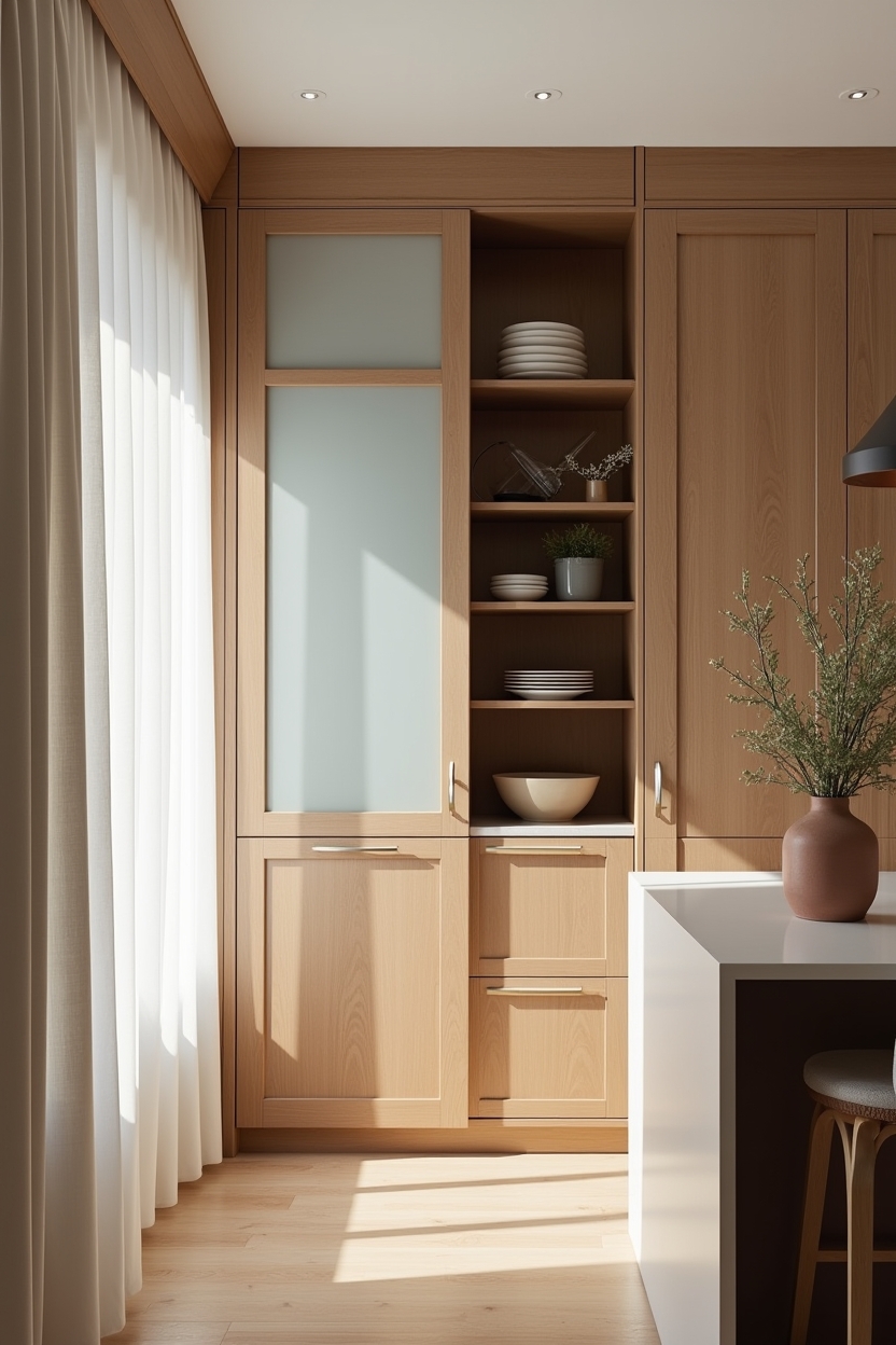 built_in_teak_pantry_with_shoji_screens home decor
