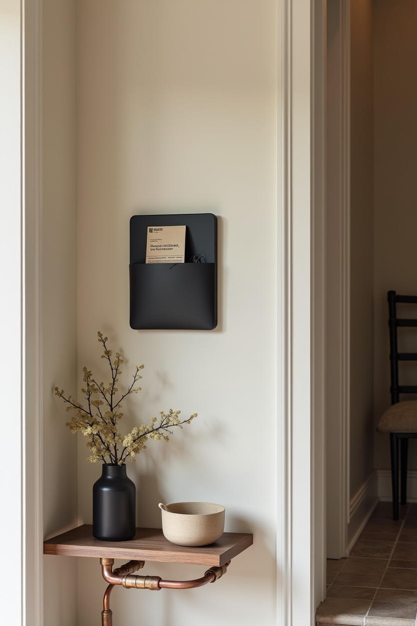 matte-black magnetic faceplate pocket home decor