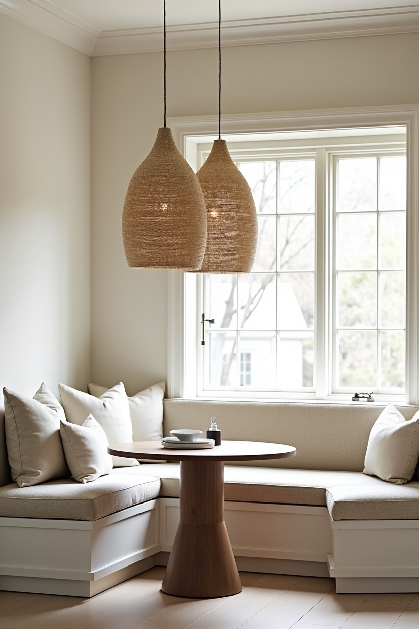 sisal-wrapped pendant lamps home decor
