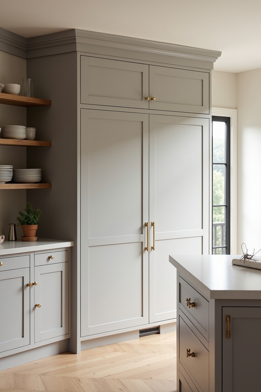 floor-to-ceiling louvered pantry doors home decor