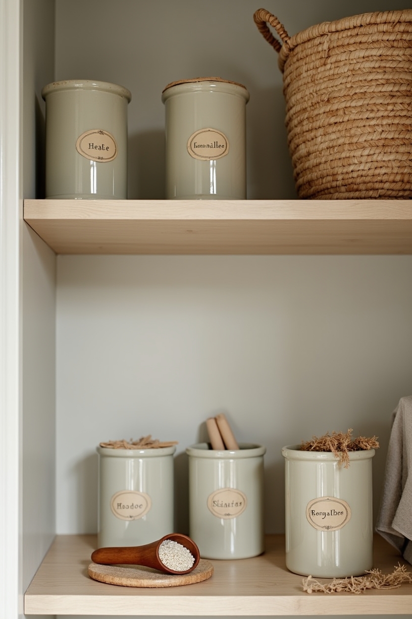 muted_moss_ceramic_canisters home decor