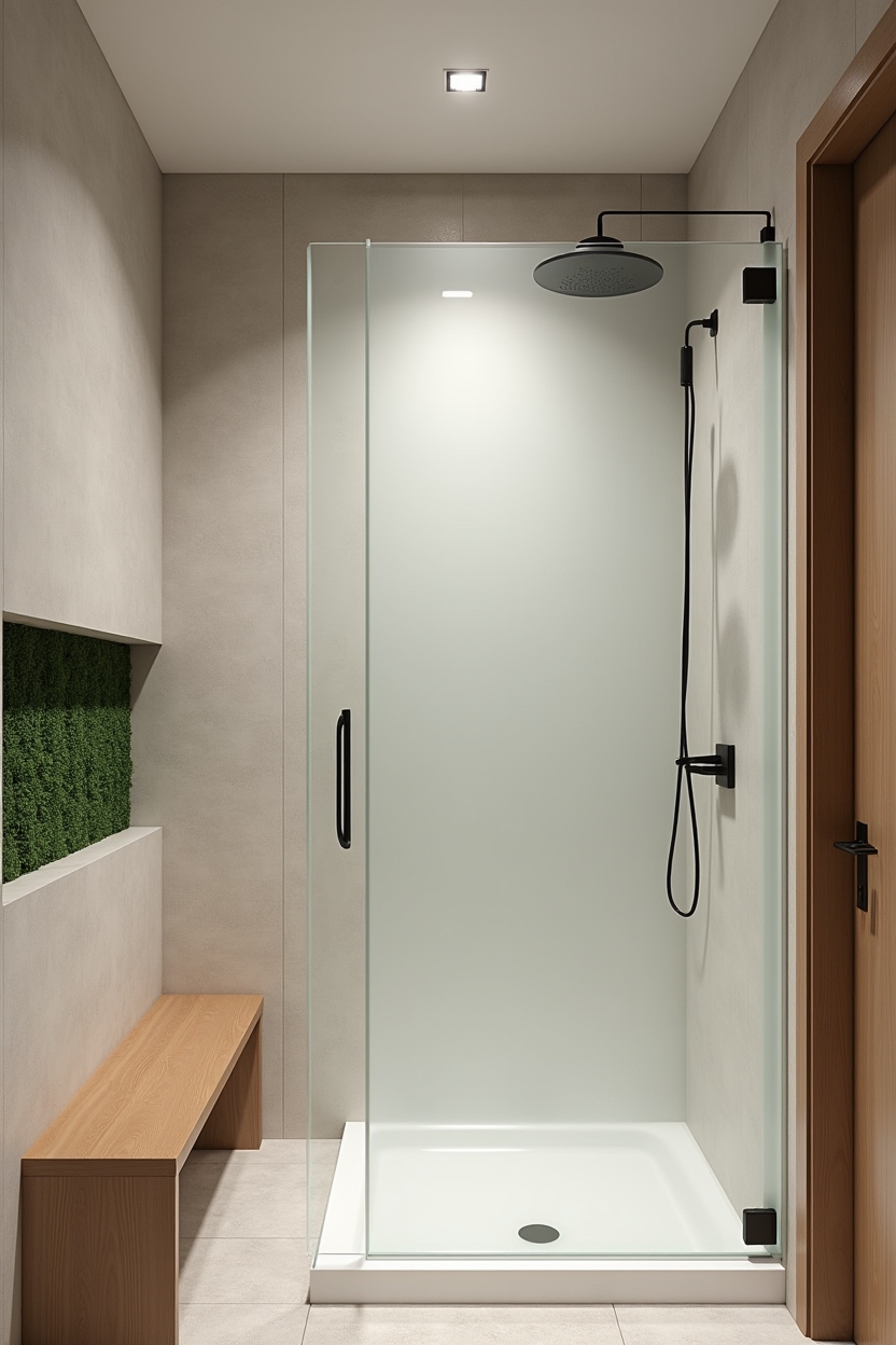 oversized_frosted_glass_shower_panel_with_clear_graphic_band home decor