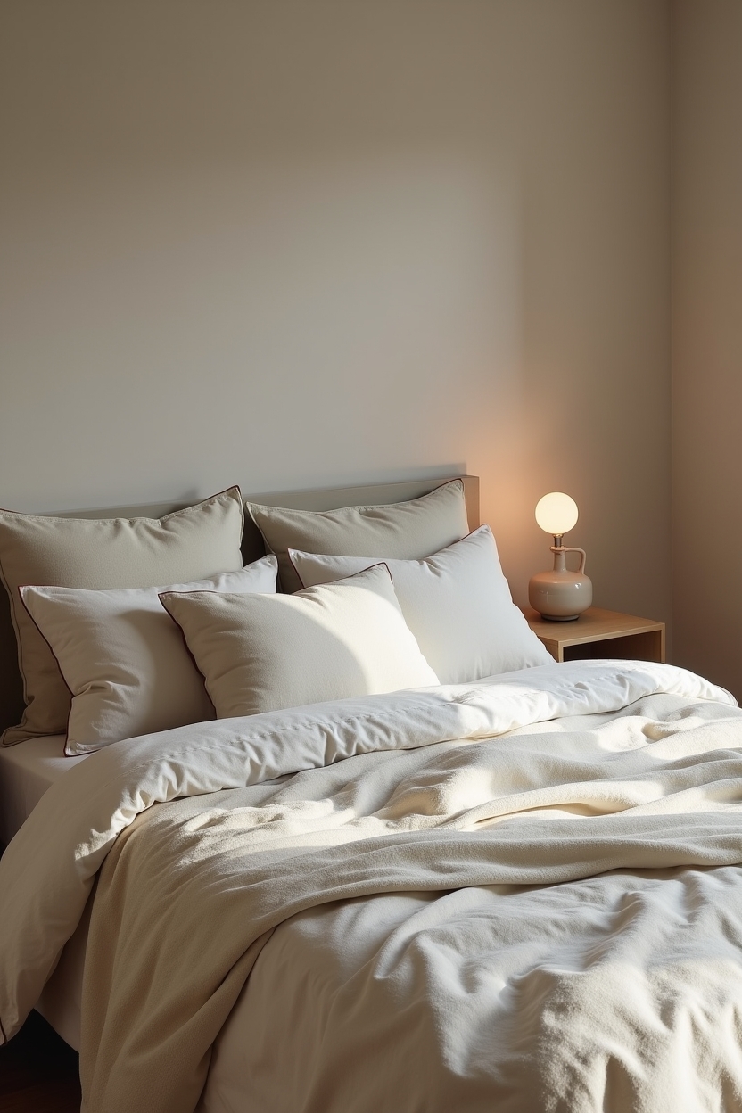 overscaled slub-linen duvet home decor