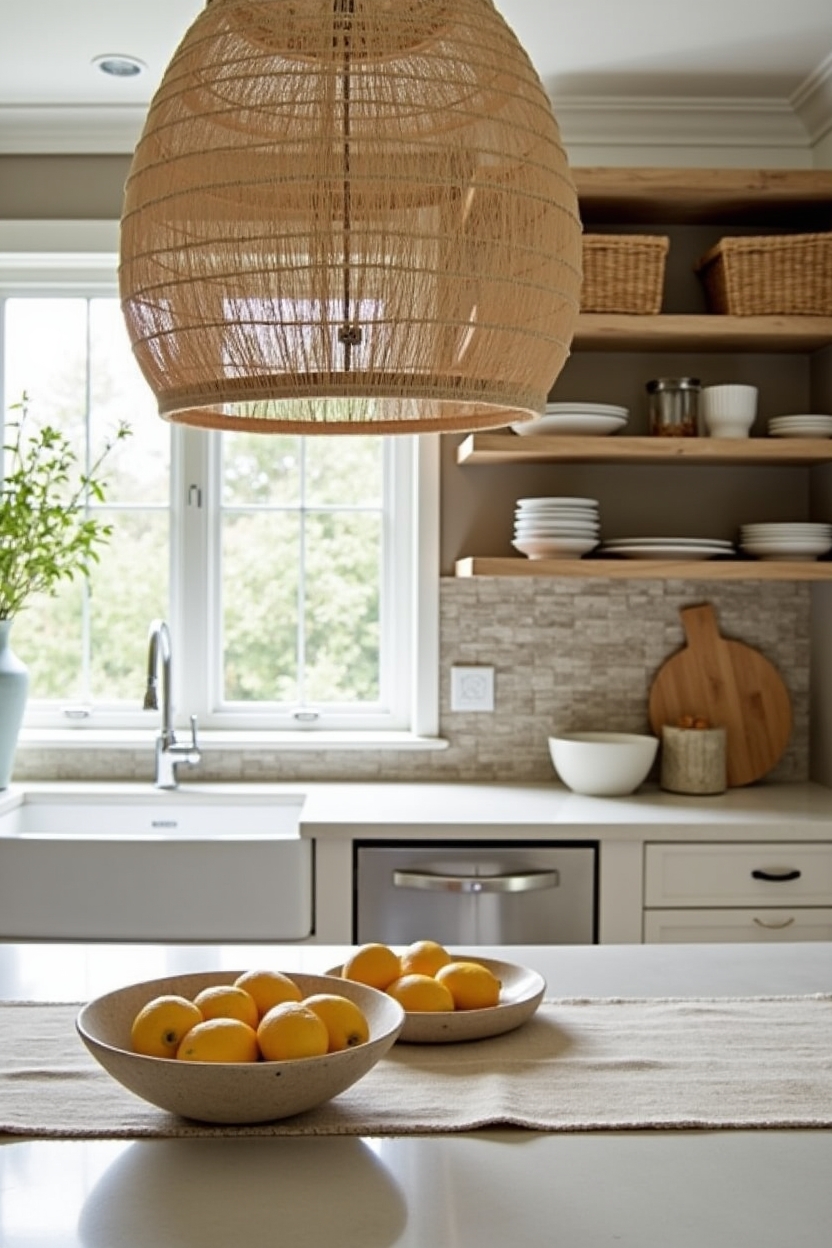 oversized_woven_seagrass_pendant home decor