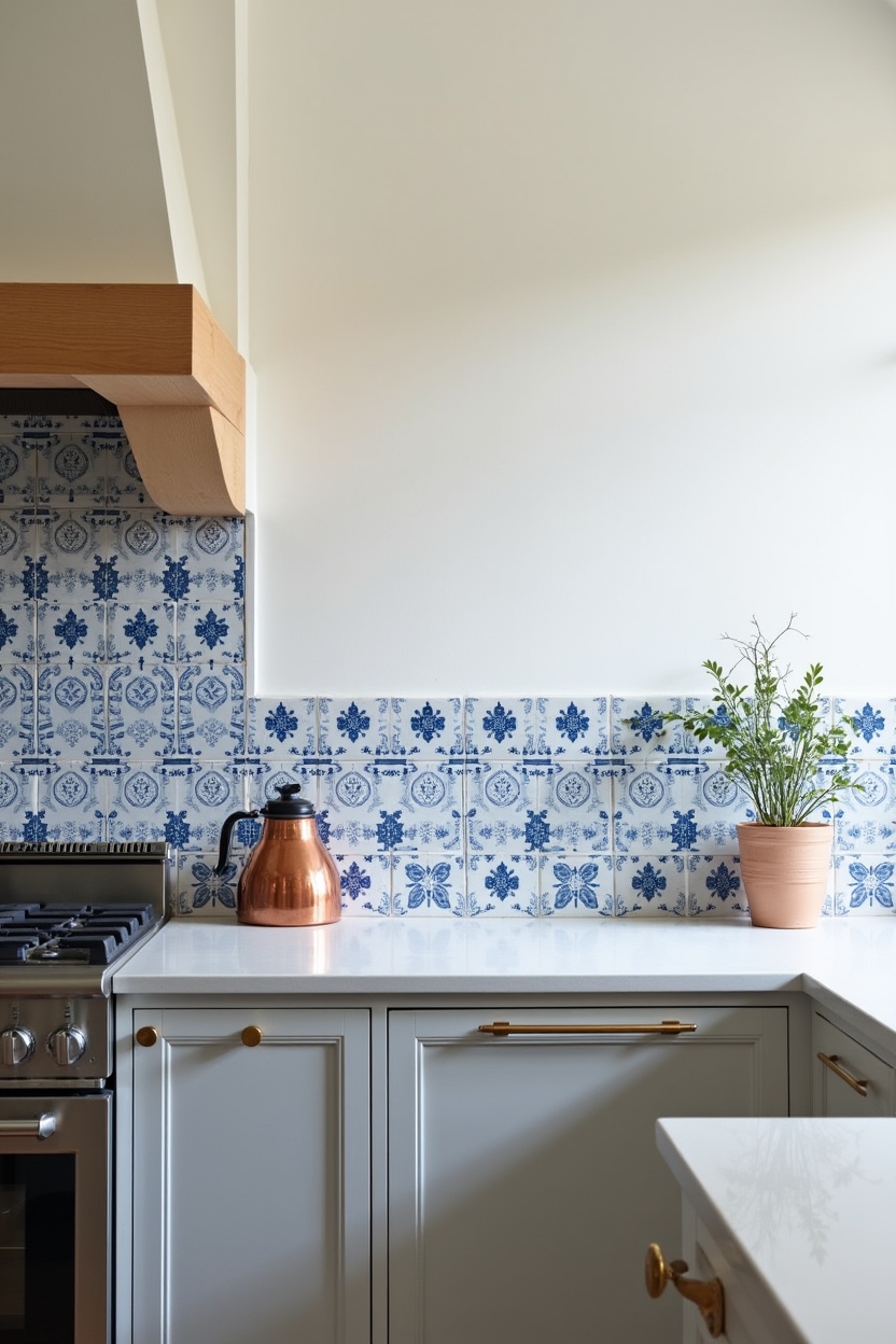hand-painted_blue_and_white_portuguese_tile_backsplash home decor