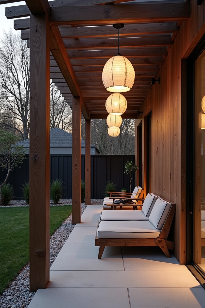shou sugi ban charred cedar pergola home decor