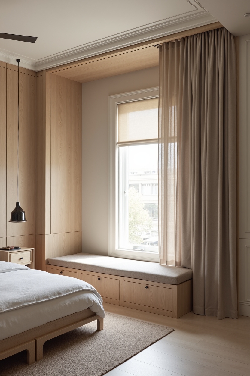 dual_track_sliding_wood_panels home decor