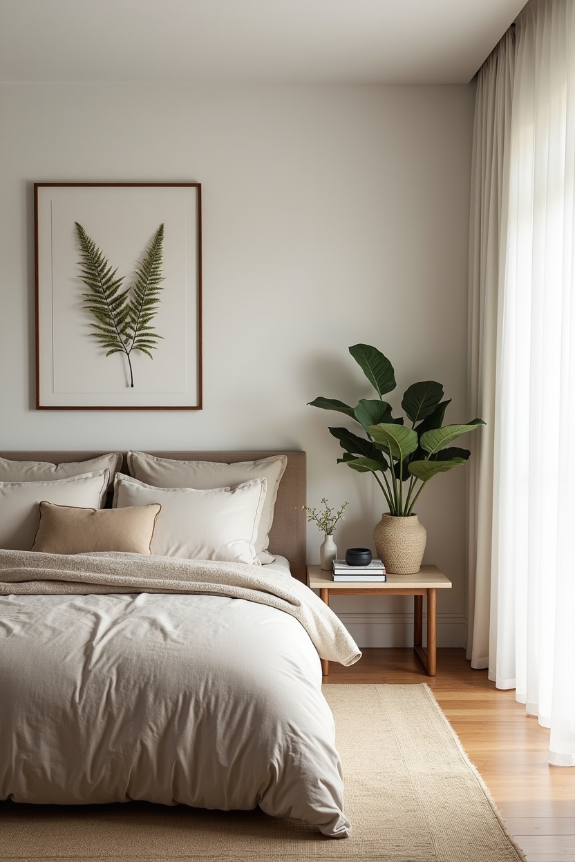 moss-framed botanical artwork home decor