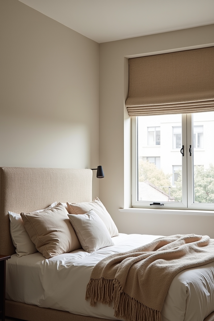 oversized sculptural headboard in raw wool home decor