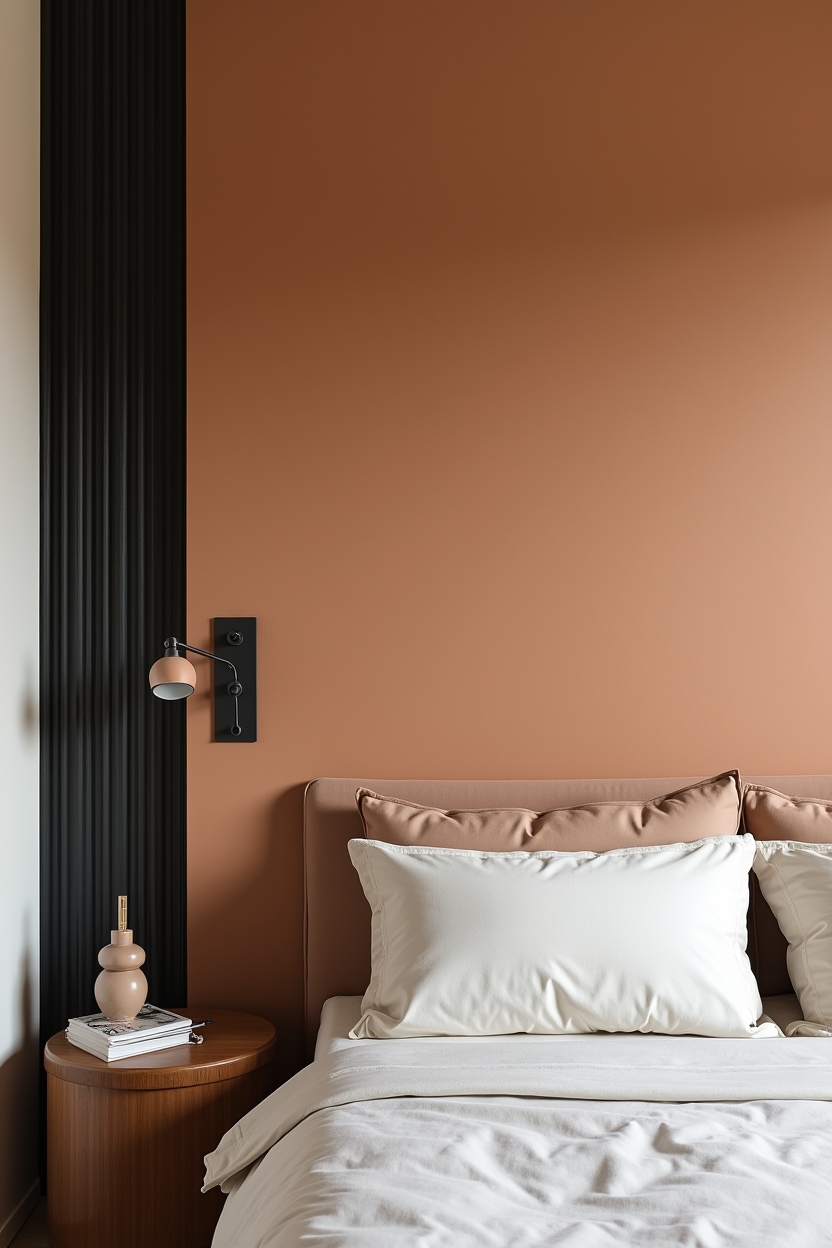 hand-troweled warm ochre clay plaster panel home decor