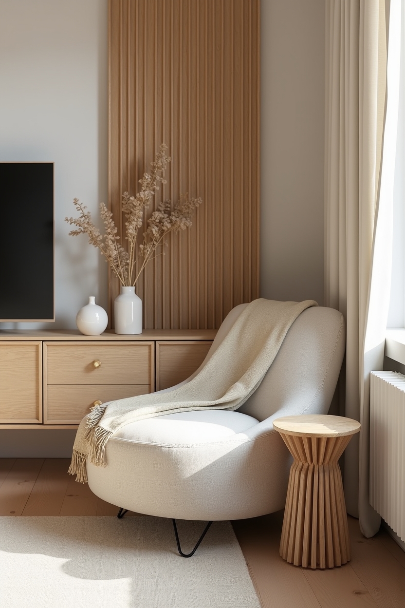 curved_linen_lounge_chair home decor