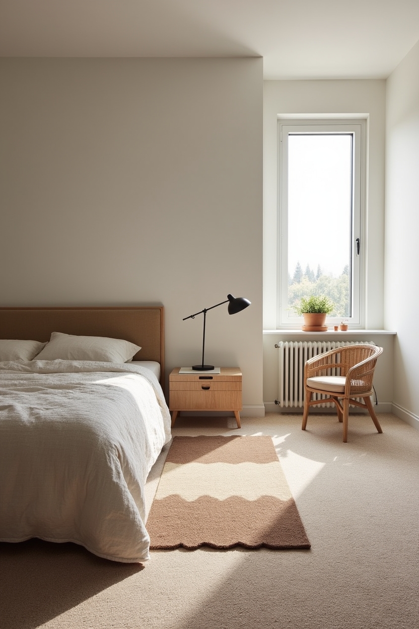 modular carpet tile bedside pad arrangement home decor
