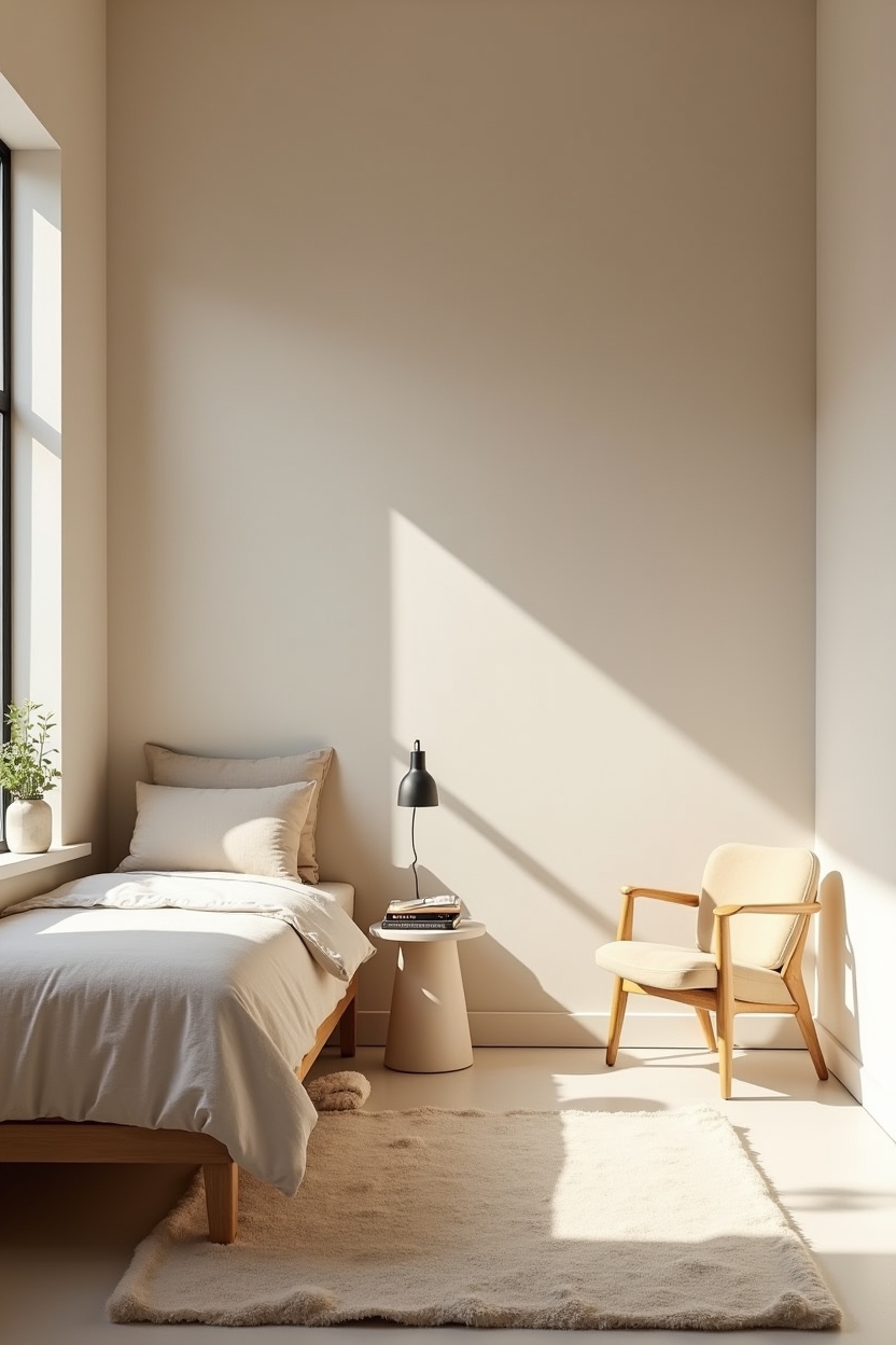 hand-troweled micro-plaster accent wall home decor