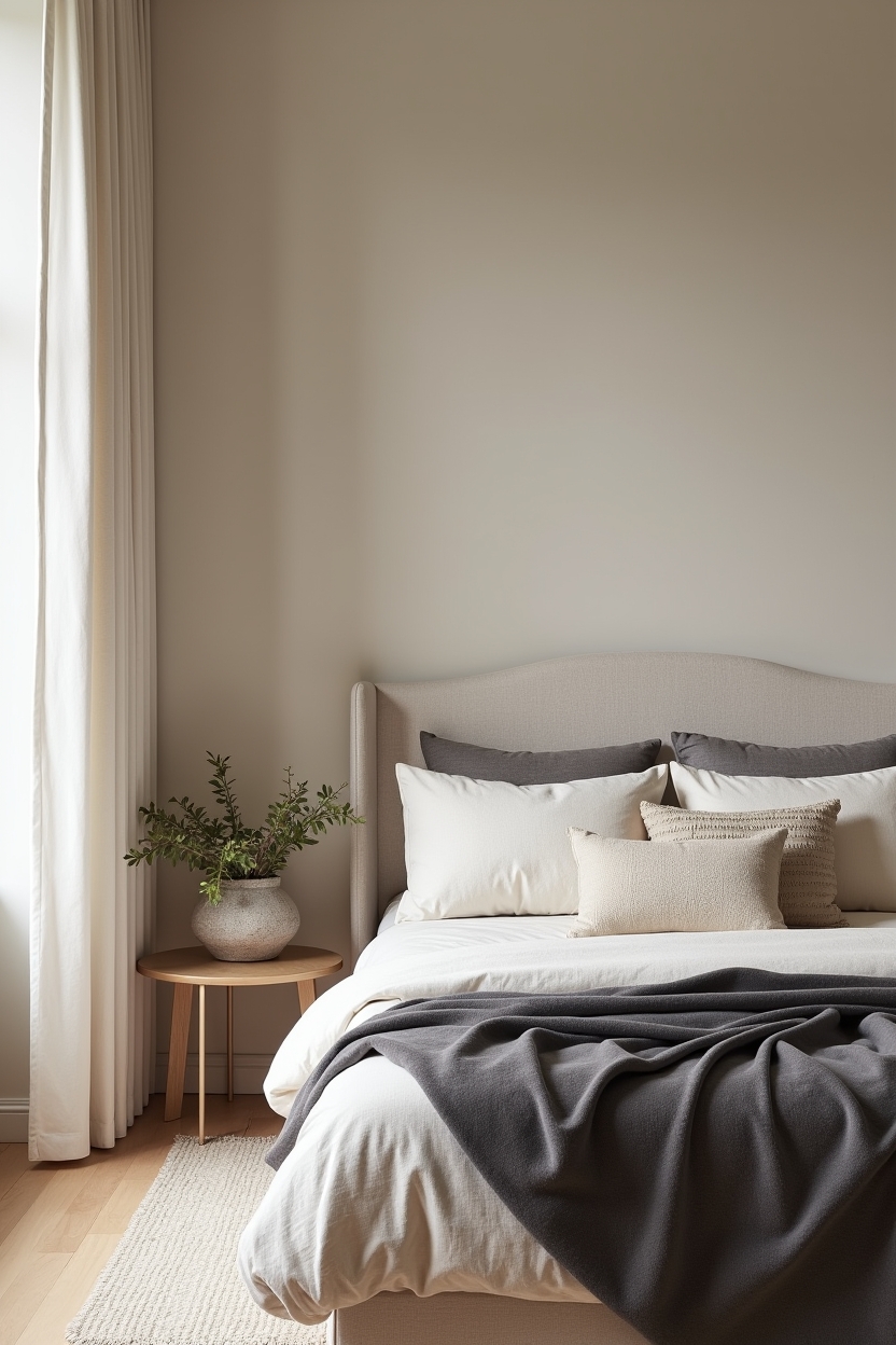 bouclé bolster and cashmere layering home decor