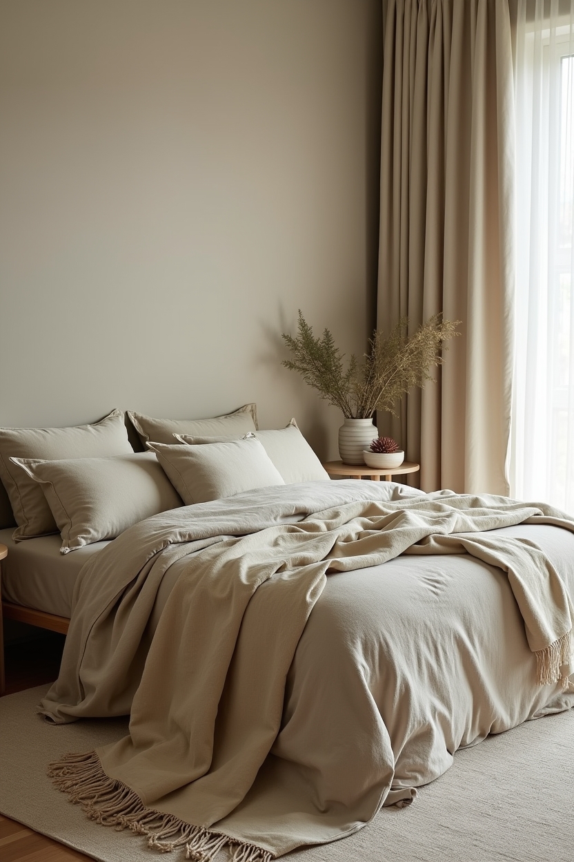 oversized recycled-silk olive euro shams home decor