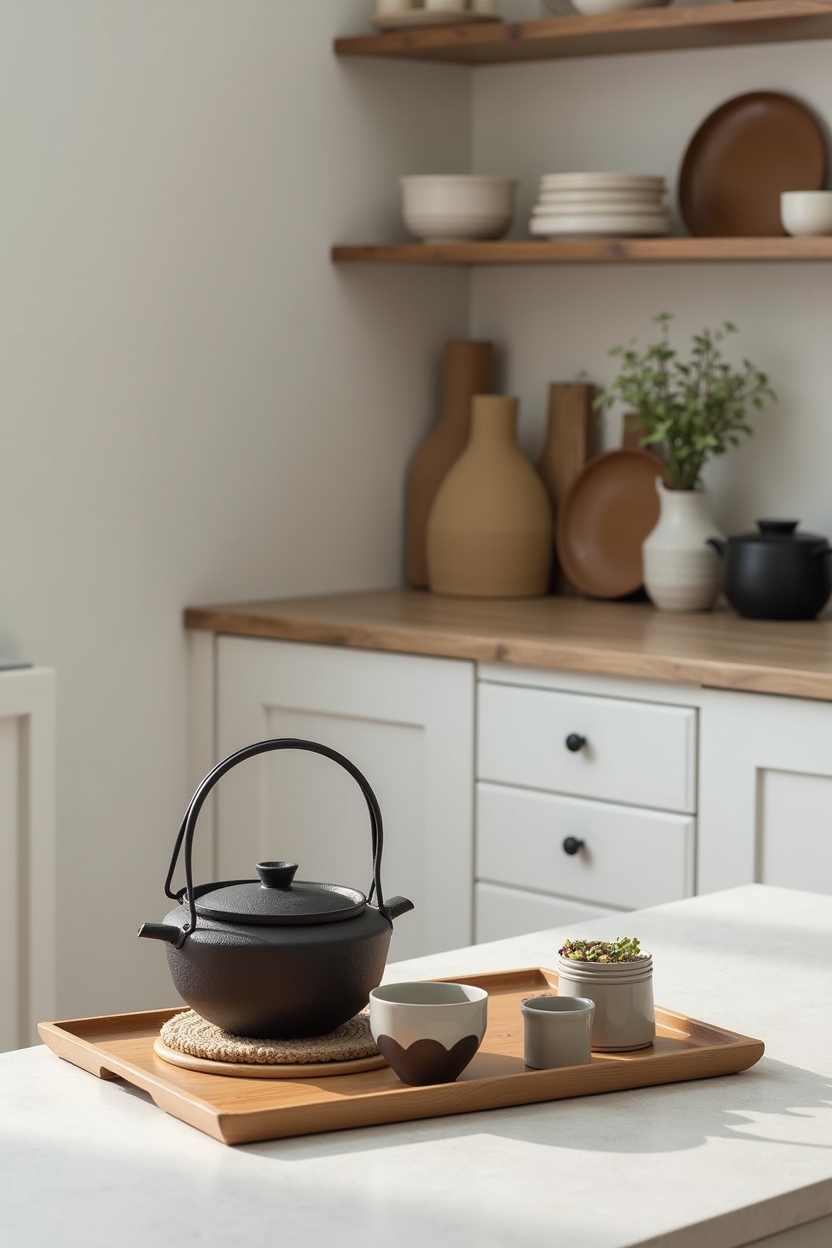 mini tea ritual styling vignette home decor