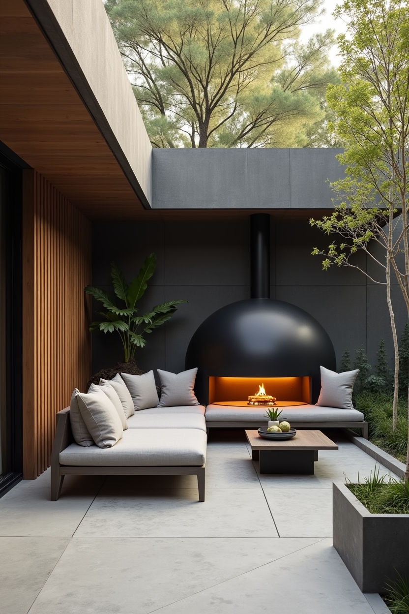 solar_backlit_basalt_pizza_oven_dome home decor