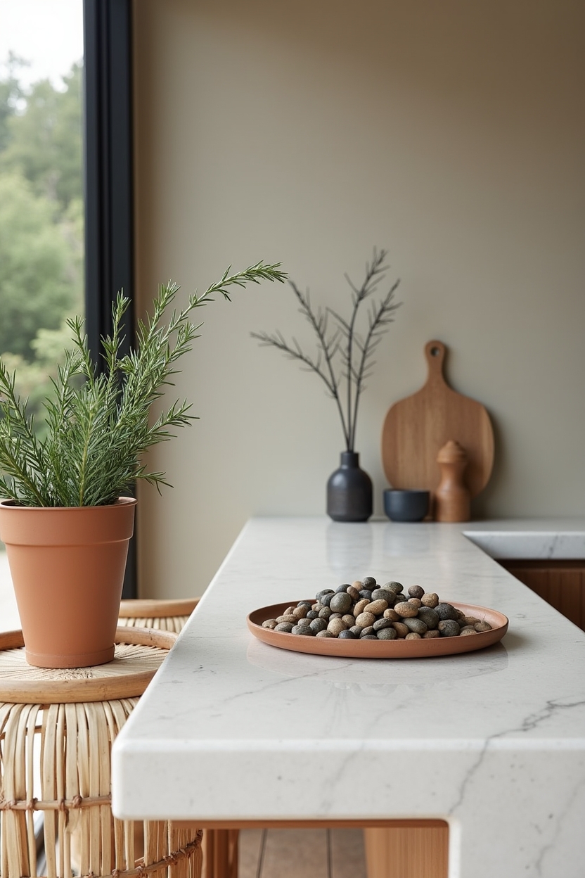 river-pebble_resin_countertops_with_copper_inlay_seams home decor