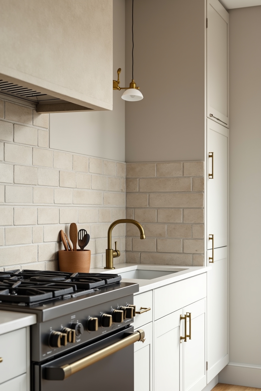 hand-glazed ceramic subway tile backsplash home decor