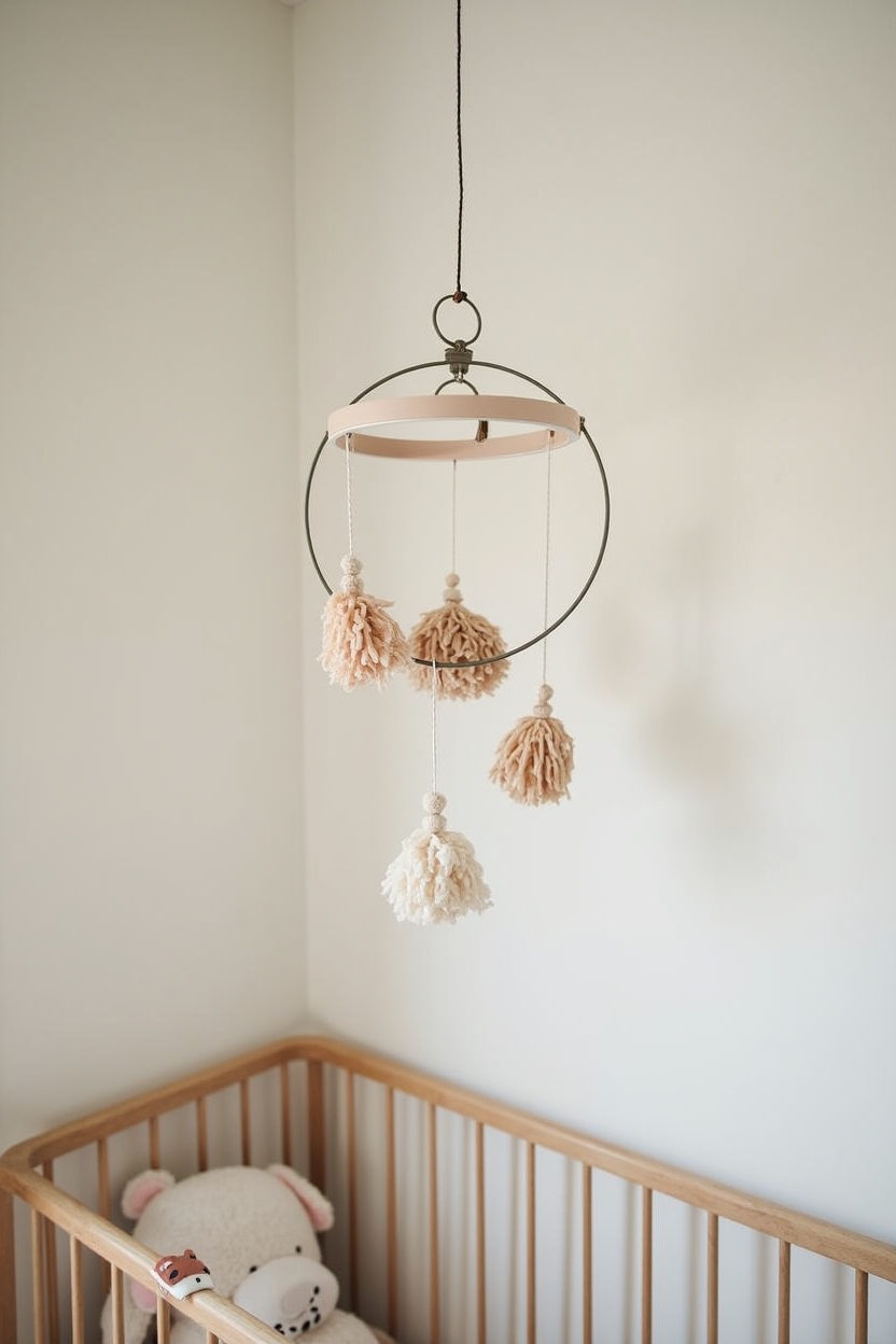 dried-pampas hoop mobile home decor