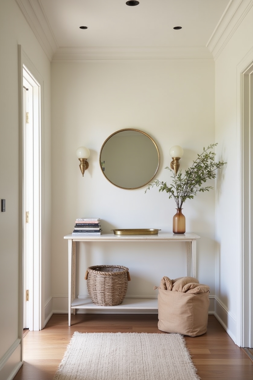 half-moon mirror cluster home decor