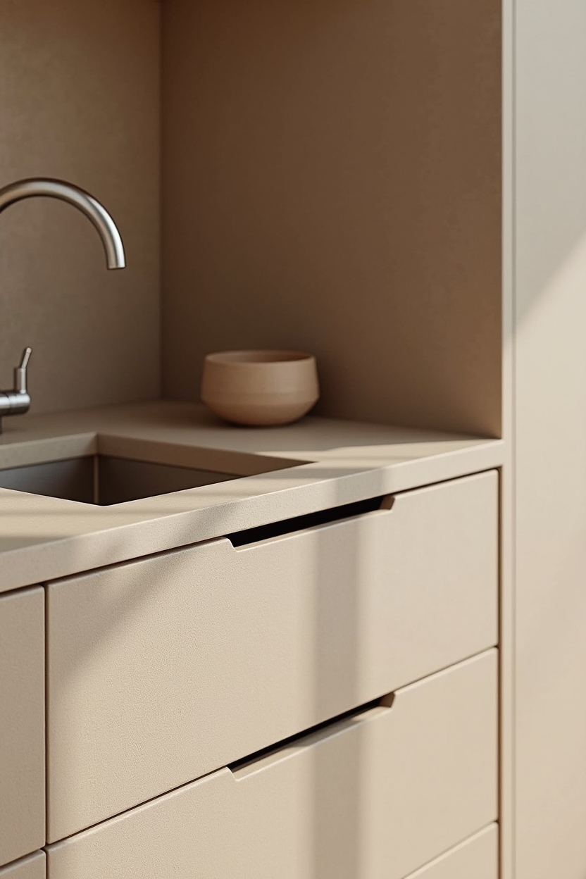 matte microcement countertops home decor