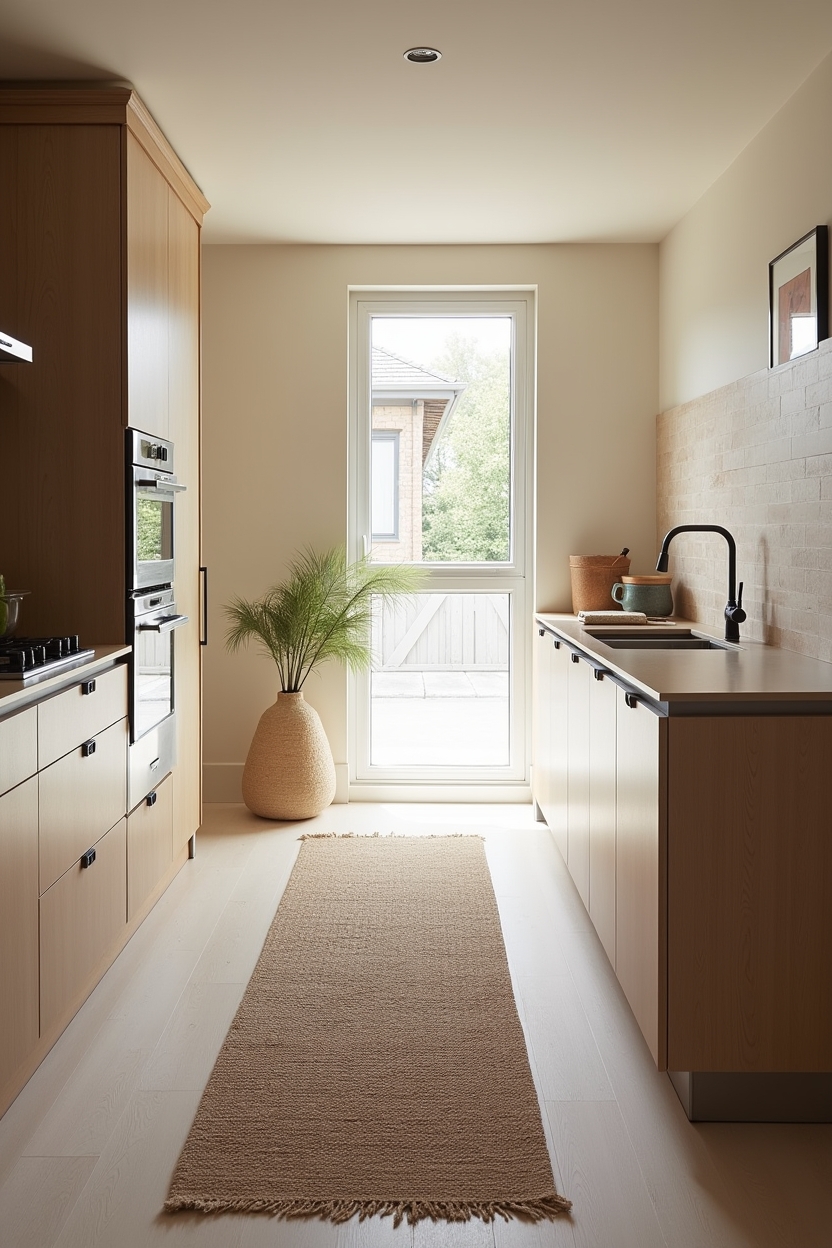 tonal natural-fiber runner home decor