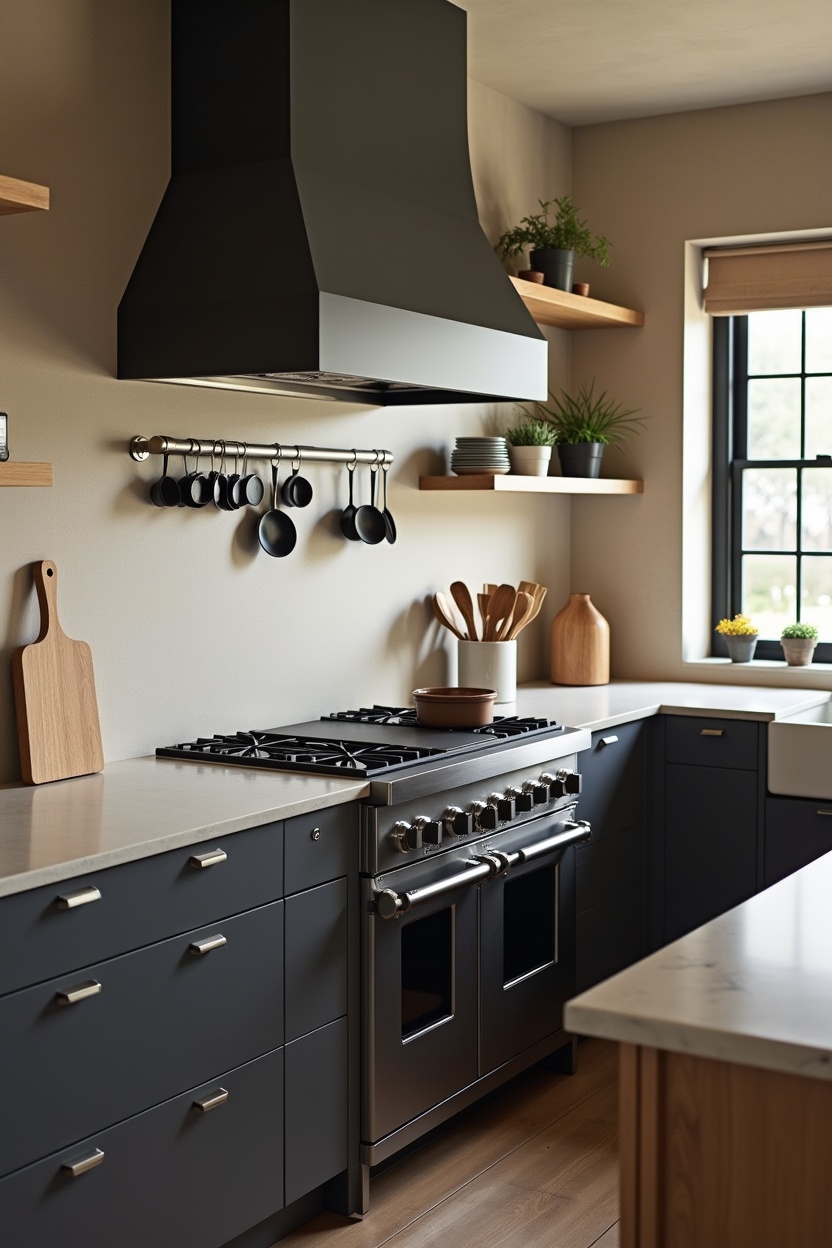 magnetic backsplash rail with matte tins home decor
