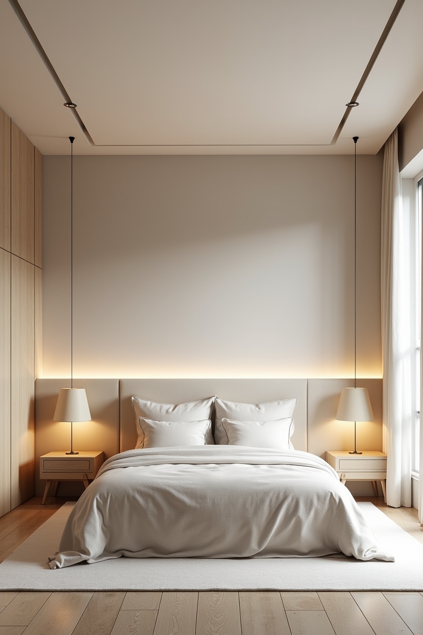 horizontal ombré ceiling gradient home decor