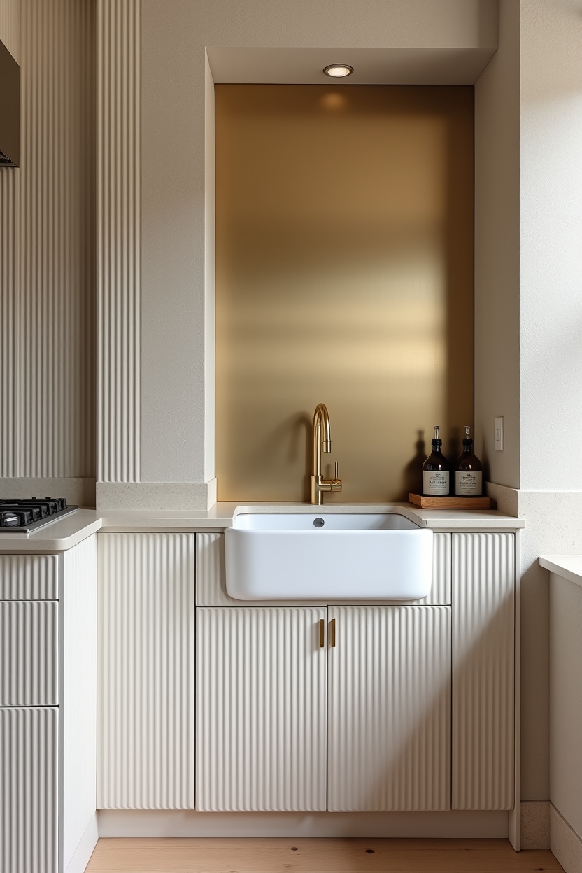 vertical fluted limestone panels home decor