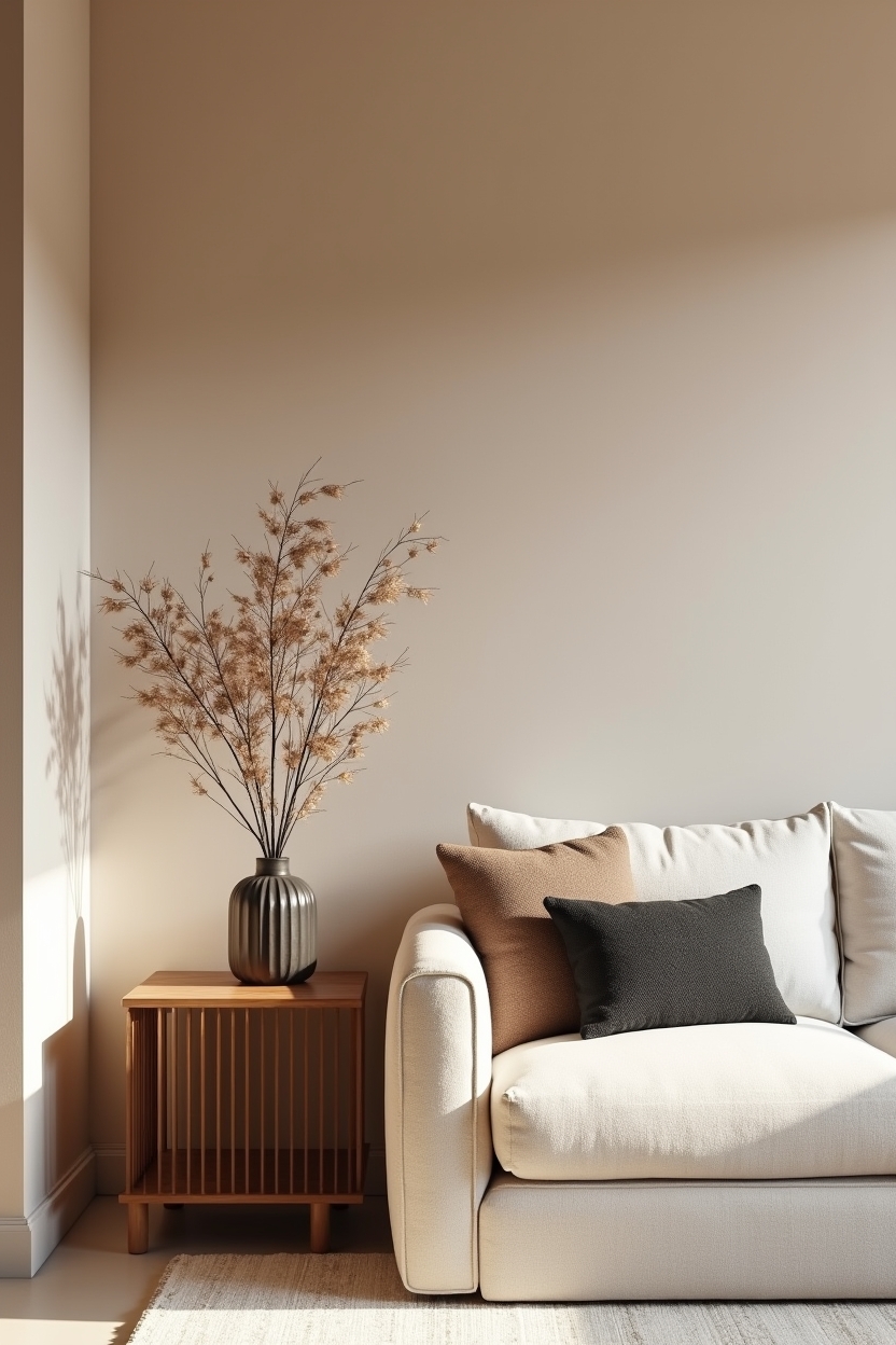 hand-troweled warm limewash plaster accent wall home decor
