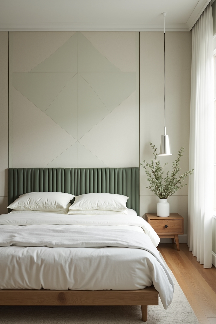 peel-and-stick geometric accent wall home decor