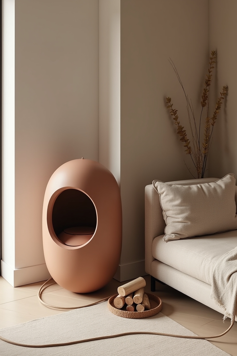 freestanding_glazed_terracotta_orb_heater home decor