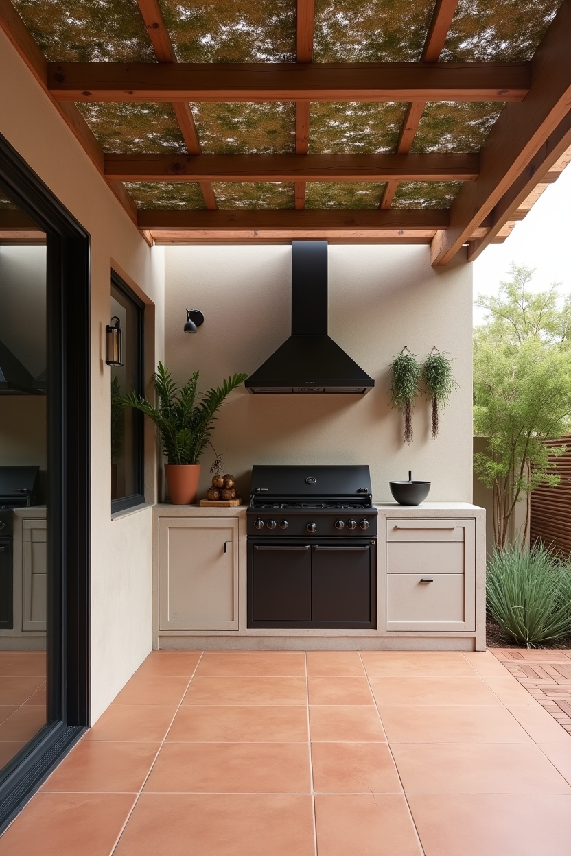 reclaimed_cedar_pergola_with_integrated_moss_panels home decor