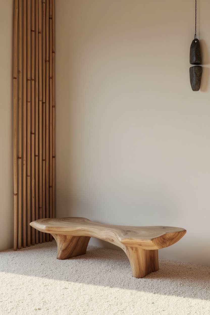 driftwood_sculptural_bench home decor
