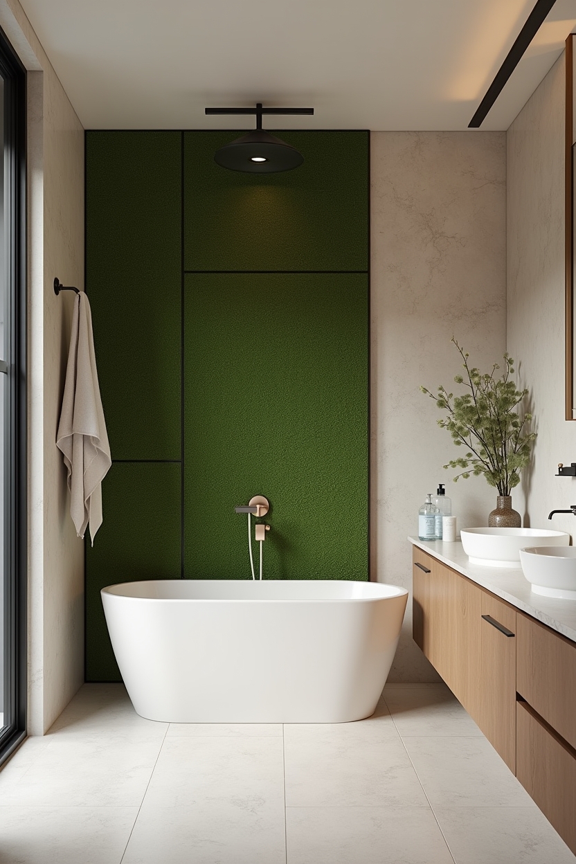 framed vertical preserved moss panels home decor